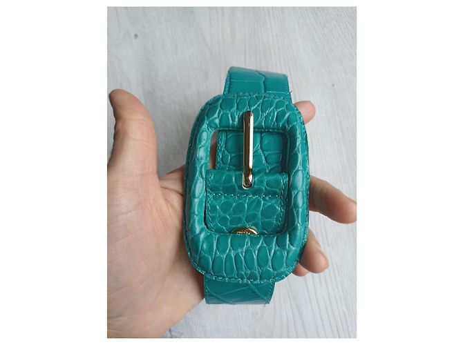 Longchamp Gürtel aus Leder Türkis - Ansicht 10