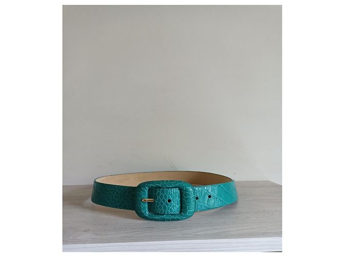 Longchamp Gürtel aus Leder Türkis - Ansicht 2