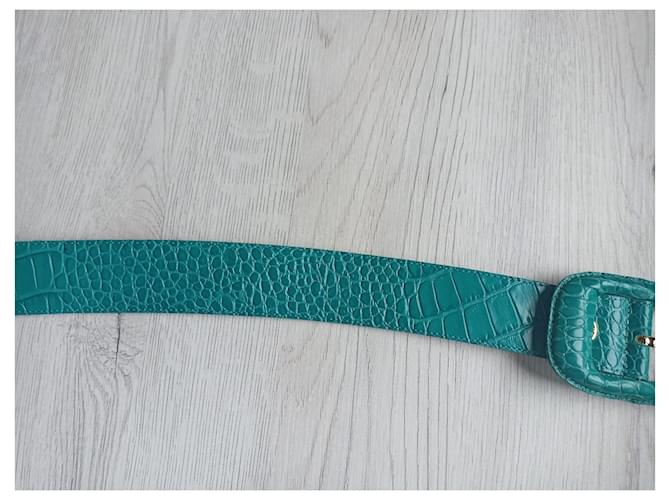 Longchamp Gürtel aus Leder Türkis - Ansicht 8