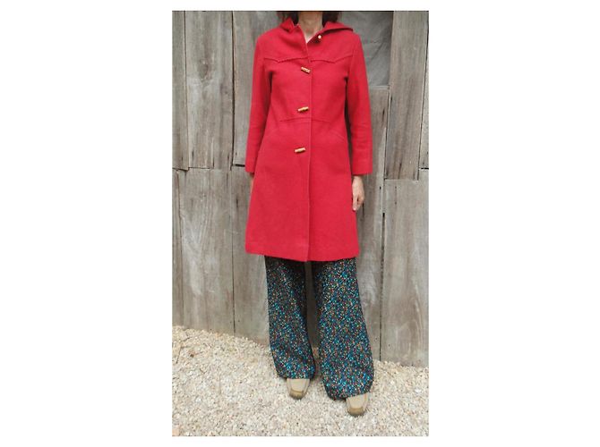 Autre Marque Abrigo Duffle Quillec Rojo de Lana Roja - vista 2
