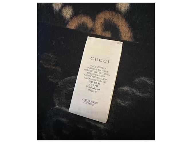 Sciarpa Gucci in lana nera Nero - vista 5