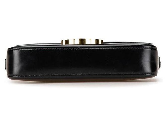 Céline Borsa 2 in 1 in pelle di vitello lucida Celine Triomphe Nero - vista 3