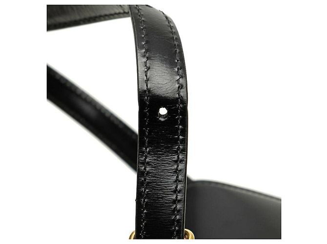 Céline Borsa 2 in 1 in pelle di vitello lucida Celine Triomphe Nero - vista 4