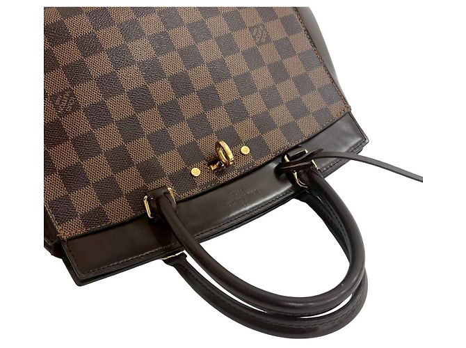 Borsa 2 in 1 in pelle Damier Rivoli BB di Louis Vuitton Marrone - vista 5