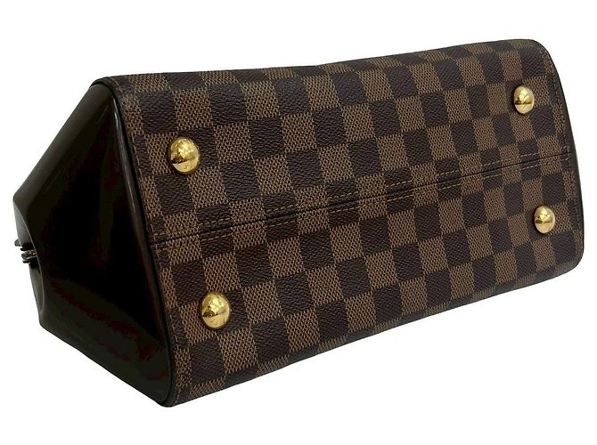 Borsa 2 in 1 in pelle Damier Rivoli BB di Louis Vuitton Marrone - vista 8