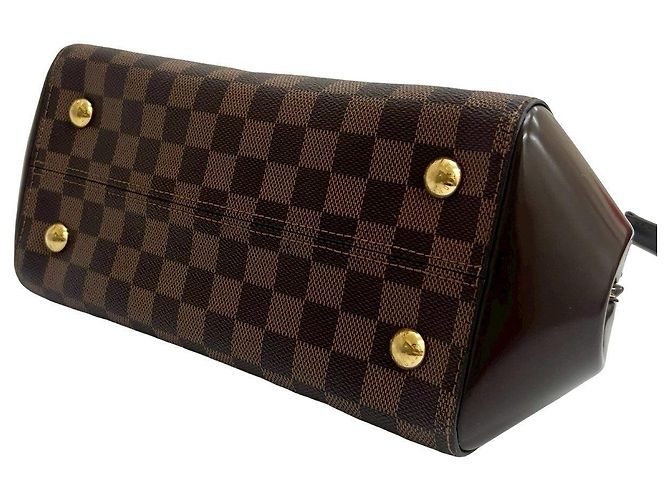 Borsa 2 in 1 in pelle Damier Rivoli BB di Louis Vuitton Marrone - vista 9
