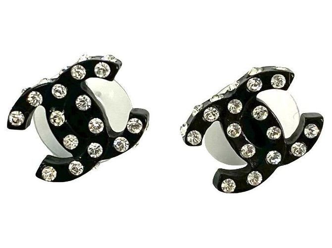 Chanel Coco Mark Ohrringe Schwarz - Ansicht 5