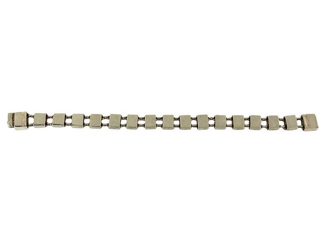 Bracciale a catena quadrata in argento 925 Gucci Metallico - vista 5