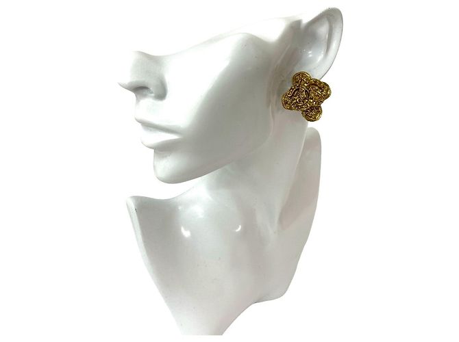 Chanel Coco Mark Ohrringe Golden Metallisch - Ansicht 2