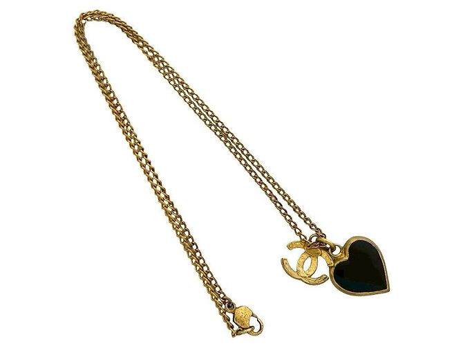 Collana con motivo a cuore Coco Mark di Chanel D'oro Metallico - vista 5