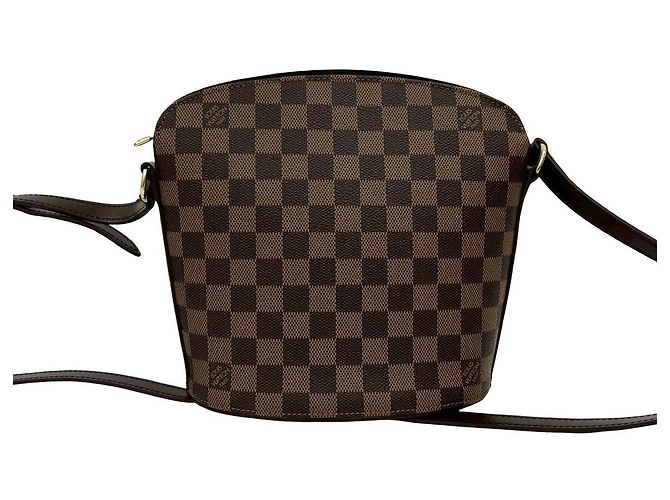 Borsa a Spalla in Pelle Damier Drouot di Louis Vuitton Marrone - vista 2