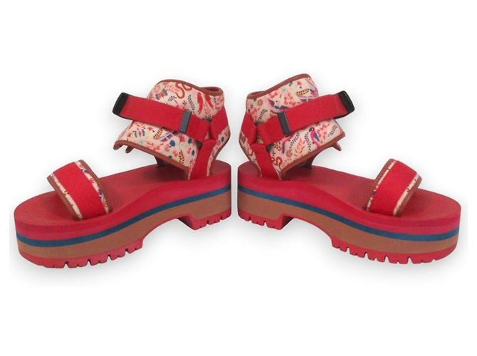 Autre Marque ANNA SUI × Teva Indio Jewel Plattformsandalen Rot - Ansicht 6