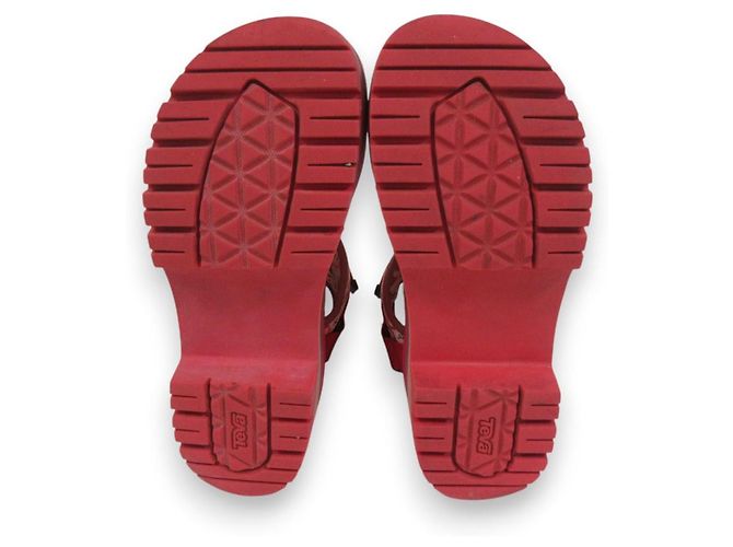 Autre Marque ANNA SUI × Teva Indio Jewel Plattformsandalen Rot - Ansicht 8