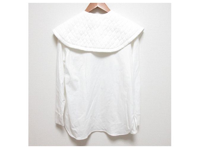 Autre Marque yori 22SS Quilt Collar Long Tee 2way Pullover White - view 2