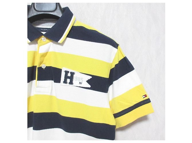 Autre Marque Tommy Hilfiger Polo-Shirt Gelb Marineblau - Ansicht 3