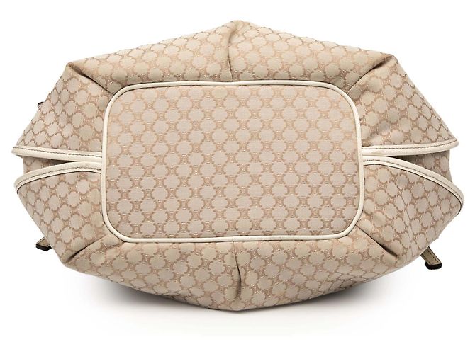 Céline Hobo Bittersweet in Tela Macadam Marrone di Celine Beige - vista 3