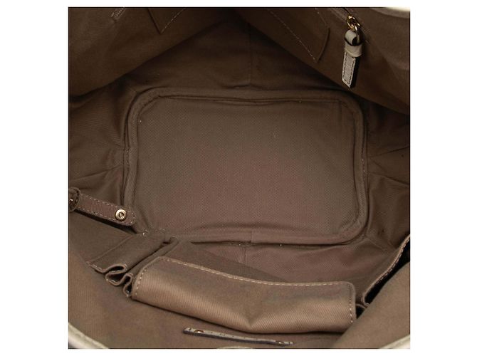 Céline Hobo Bittersweet in Tela Macadam Marrone di Celine Beige - vista 4