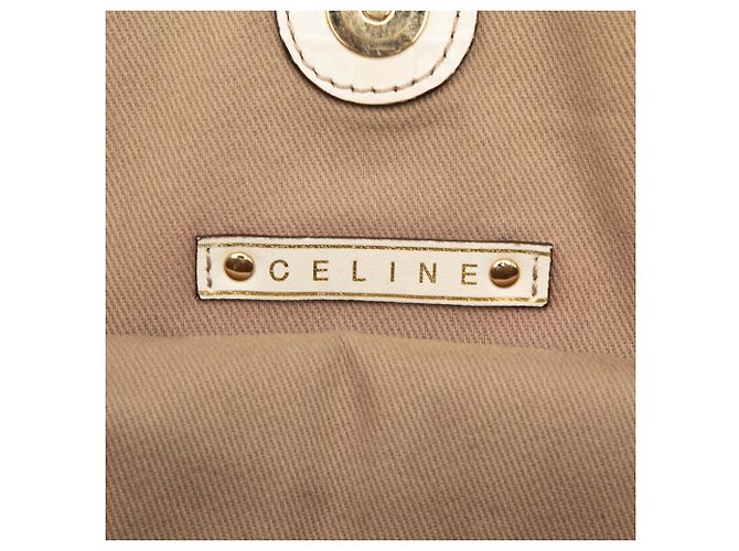 Céline Hobo Bittersweet in Tela Macadam Marrone di Celine Beige - vista 5