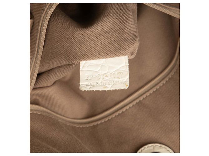 Céline Hobo Bittersweet in Tela Macadam Marrone di Celine Beige - vista 6