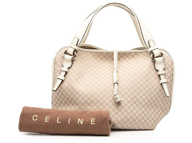 Céline Hobo Bittersweet in Tela Macadam Marrone di Celine Beige - vista 9