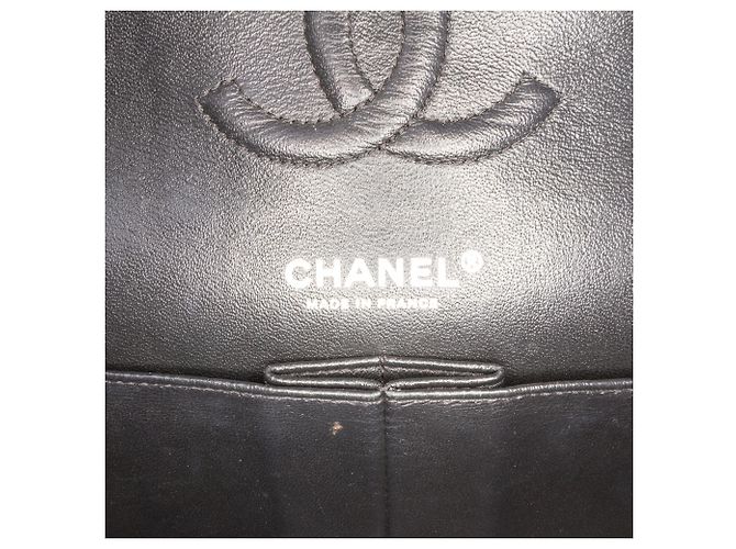Chanel Black Medium Classic Chevron Lambskin So Black Double Flap Schwarz - Ansicht 5