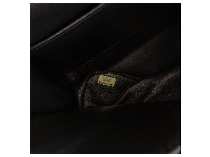 Chanel Black Medium Classic Chevron Lambskin So Black Double Flap Schwarz - Ansicht 6