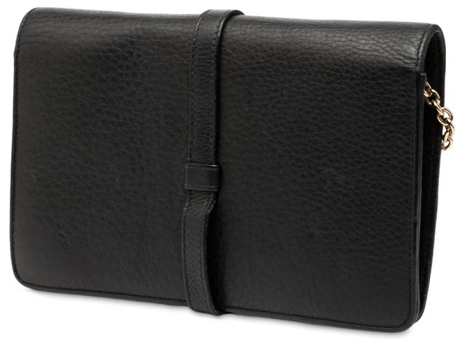 Borsa da sera Piston Broadway in pelle di vitello nera a grana Gucci - vista 2