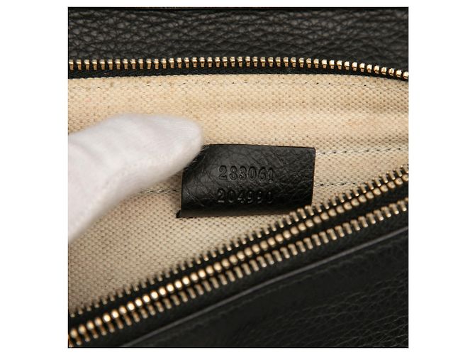 Borsa da sera Piston Broadway in pelle di vitello nera a grana Gucci - vista 6
