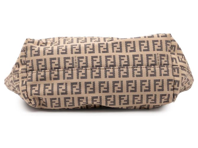 Sacola Tote Fendi em lona Zucchino bege - vista 3