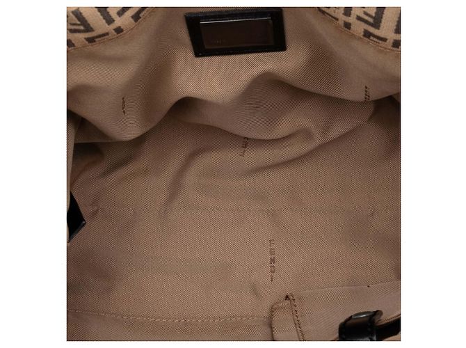 Sacola Tote Fendi em lona Zucchino bege - vista 4
