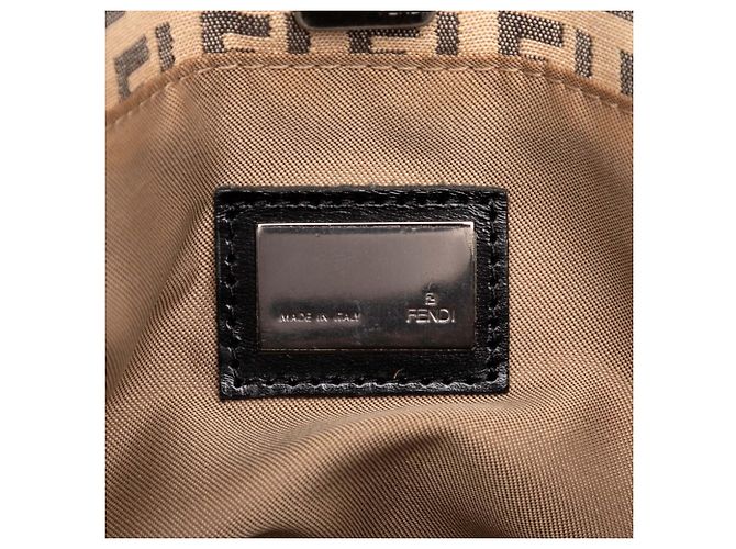 Sacola Tote Fendi em lona Zucchino bege - vista 5