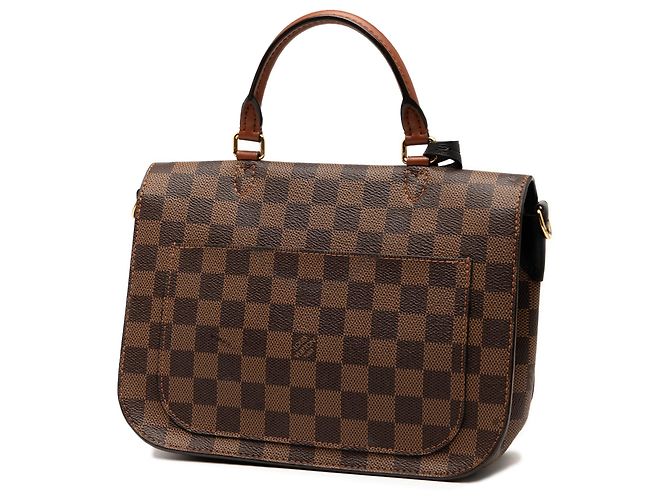 Louis Vuitton Marrone Damier Ebene Beaumarchais - vista 2