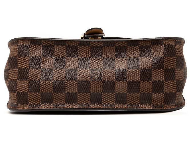 Louis Vuitton Marrone Damier Ebene Beaumarchais - vista 3