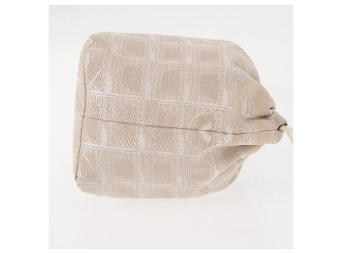 Nylon-Reise-Täschchen von Chanel Beige - Ansicht 3