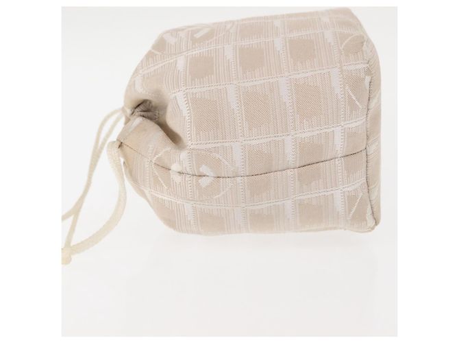 Nylon-Reise-Täschchen von Chanel Beige - Ansicht 4