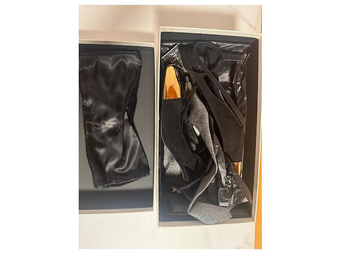 Décolleté slingback Ingénue Yves Saint Laurent camoscio nero - vista 13