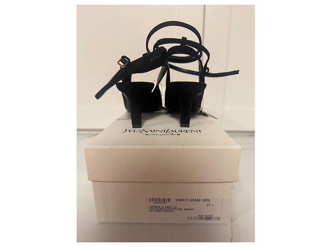 Décolleté slingback Ingénue Yves Saint Laurent camoscio nero - vista 6
