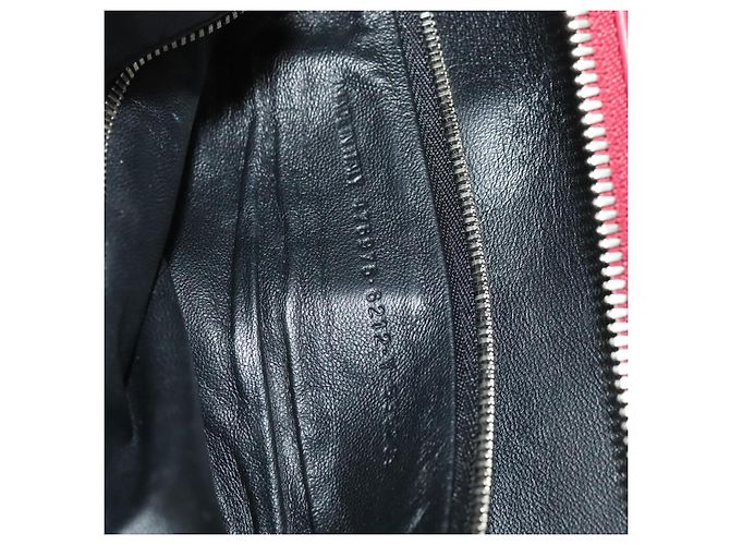 Balenciaga Triangle Duffle Leather Medium Rosso - vista 7