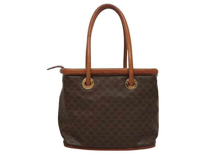 Céline Borsa Celine Macadam Macadam in pelle Marrone - vista 2