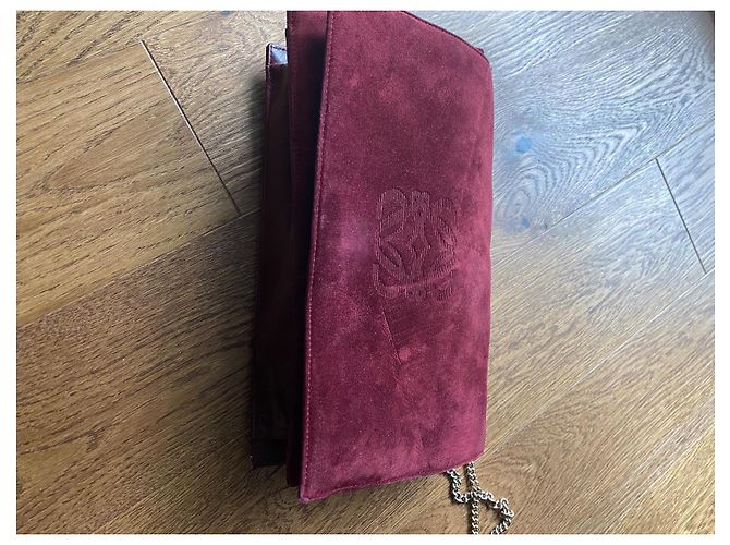 Vintage Loewe Schultertasche Bordeaux - Ansicht 10