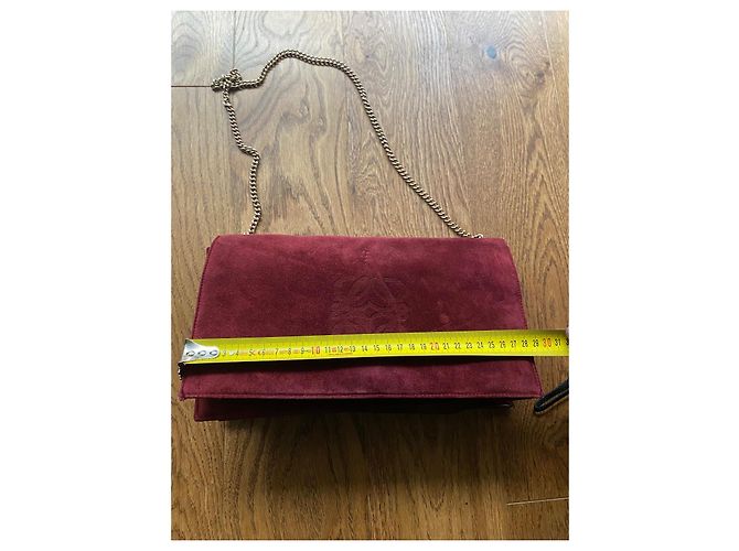Vintage Loewe Schultertasche Bordeaux - Ansicht 14