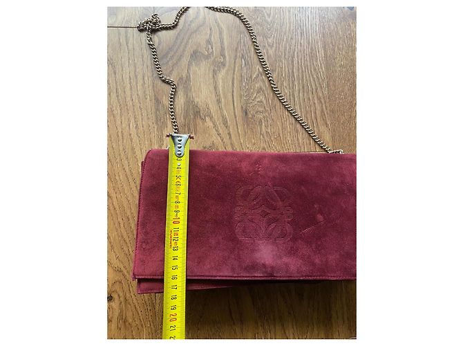 Vintage Loewe Schultertasche Bordeaux - Ansicht 16
