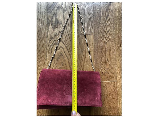 Vintage Loewe Schultertasche Bordeaux - Ansicht 17