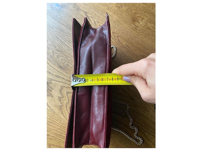 Vintage Loewe Schultertasche Bordeaux - Ansicht 19