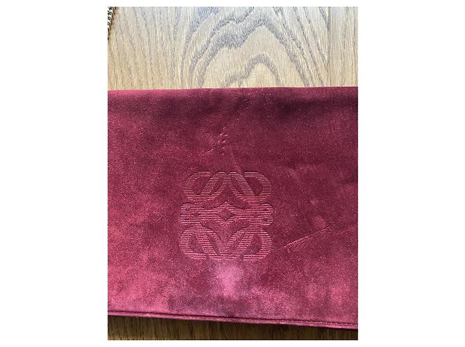 Vintage Loewe Schultertasche Bordeaux - Ansicht 2