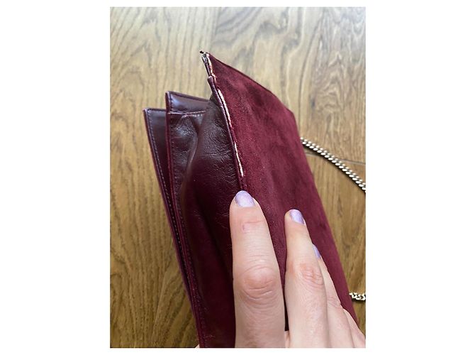 Vintage Loewe Schultertasche Bordeaux - Ansicht 20