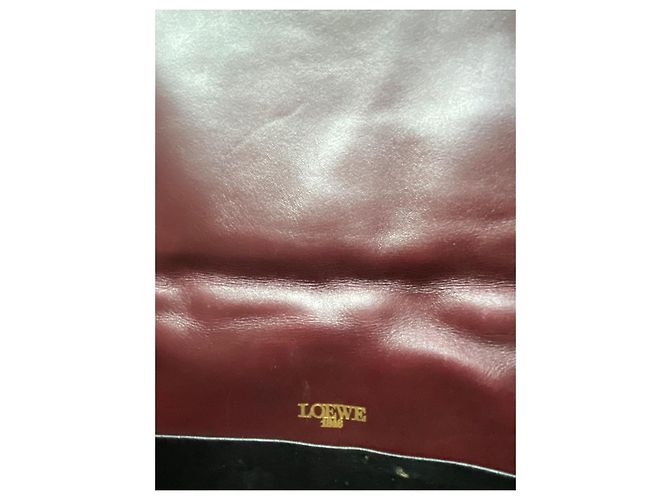 Vintage Loewe Schultertasche Bordeaux - Ansicht 4
