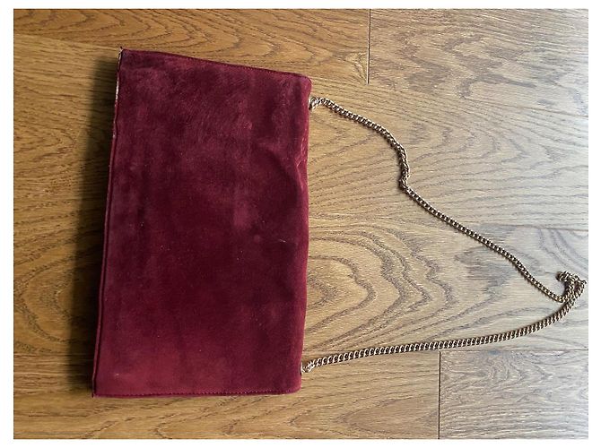 Vintage Loewe Schultertasche Bordeaux - Ansicht 7