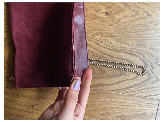 Vintage Loewe Schultertasche Bordeaux - Ansicht 8