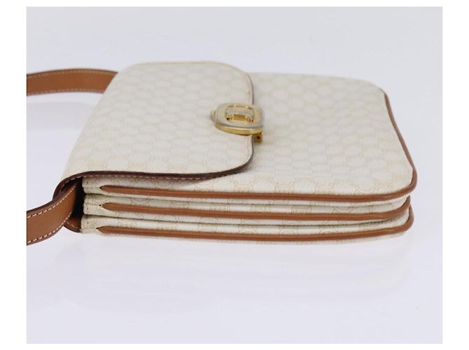 Céline Borsa a Spalla Celine Macadam in Pelle PVC Bianco - vista 3